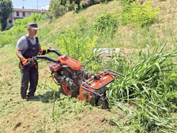 vandbar tvahjulig traktor 420cc loncin bensinmotor
