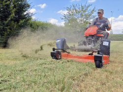 vandbar tvahjulig traktor 420cc loncin bensinmotor