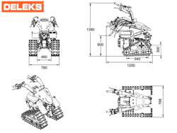 vandbar tvahjulig traktor 420cc loncin bensinmotor zeus ltr