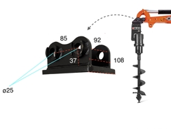 jordborr minigrävare 1 ton m100