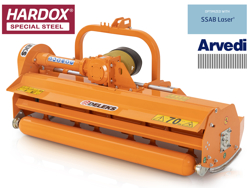 slagklippare 160cm för traktor med justerbar sidoförskjutning och hammarslagor 40 70 hk leopard 160 sp