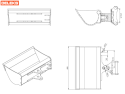 planeringsskopa hydraulisk till minigravare s100 600s30