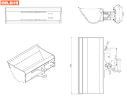 planeringsskopa hydraulisk till minigravare s100 800s30