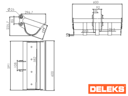 skopa till minigrävare 600