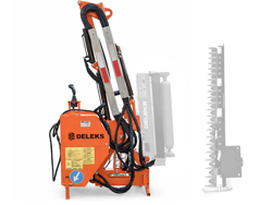 armklippare med skyttelkran til traktor airone