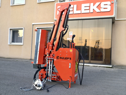 armklippare med skyttelkran til traktor airone