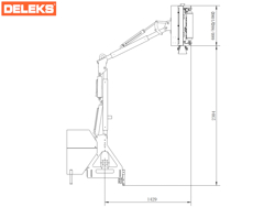 armklippare med skyttelkran til traktor airone