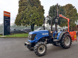 armklippare med skyttelkran til traktor airone