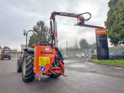 armklippare med skyttelkran til traktor airone