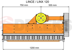 slagklippare 120cm betesputsare med justerbar sidoförskjutning flerbruks med hammarslagor lince sp120h