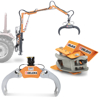 hydraulisk timmergrip grab för trä och småtimmer hydrauliska rotatorer och trähanteringsutrustning