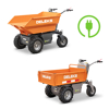 minidumpers och batteridrivna elektriska skottarror